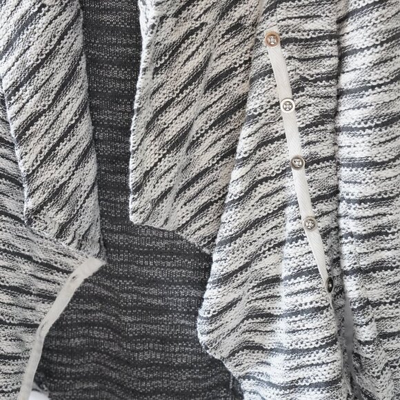 Saturday Sunday, Anthropologie, Asymmetrical Striped Cardigan Blazer Jacket - Picture 5 of 10